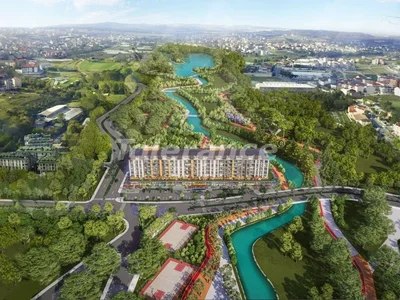 Zespół mieszkaniowy Spacious apartments in Arnavutköy, İstanbul, favorable for investment, in a complex with a view of the forest