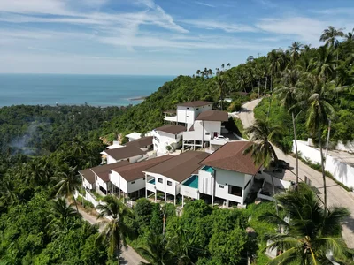 Zespół mieszkaniowy Furnished apartments and villas with private swimming pools and sea view, in a quiet area near Lamai Beach, Samui, Thailand