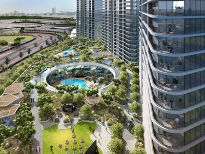 Complexe résidentiel New Solis Residence with swimming pools and a gym, Motor City, Dubai, UAE