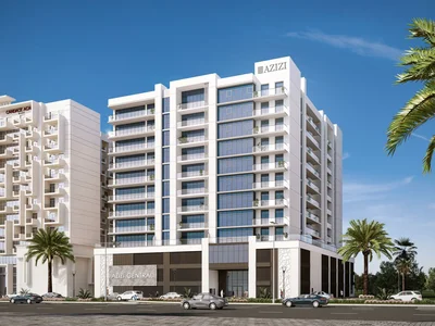 Complejo residencial New residence Central with swimming pools and a lounge area near a highway and a metro station, Jebel Ali Village, Dubai, UAE