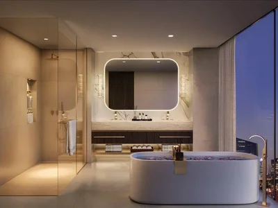 Zespół mieszkaniowy New high-rise residential complex Trump Int Hotel & Tower with a private club, restaurants and a roof-top infinity pool, Al Wasl, Dubai