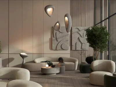 Residential complex New Isola Bella Residence with swimming pools, a co-working area and a kindergarten, JVC, Dubai, UAE