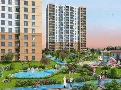 Zespół mieszkaniowy New residence with a swimming pool, green areas and a tennis court, Istanbul, Turkey