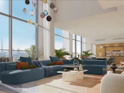 Wohnanlage New residence Design Quarter with a two-level swimming pool and green areas close to highways, Design District, Dubai, UAE