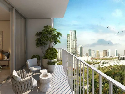 Wohnanlage New residence Luma Park Views with swimming pools, lounge and co-working areas, JVC, Dubai, UAE