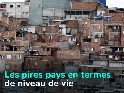 Les pires pays par niveau de vie