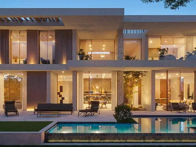 Wohnanlage New complex Acres Estates Villas with lagoons, lounge areas and clubhouses, Dubailand, Dubai, UAE