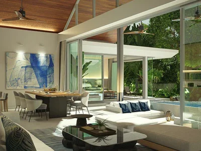 Residential complex New complex of villas with swimming pools and gardens close to Layan and Bang Tao Beaches, Phuket, Thailand