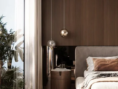 Complexe résidentiel New V-Suites Residence with swimming pools, a wellness center and co-working spaces, 2 minutes away from the canal, Business Bay, Dubai, UAE
