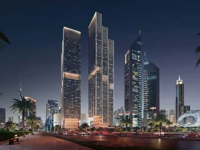 Zespół mieszkaniowy New project Jumeirah Residences Emirates Towers with a swimming pool, lounge areas and around-the-clock security, Trade Center, Dubai, UAE