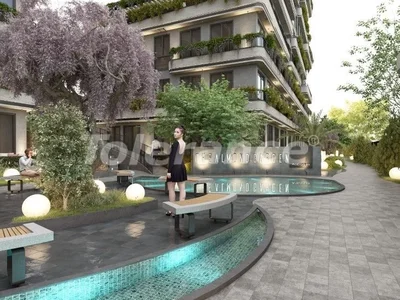 Complexe résidentiel Nouveaux appartements du promoteur 1+1, 2+1, 3+1 à Üsküdar, Istanbul dans un complexe avec piscine couverte en paiement échelonné