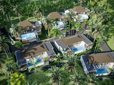 Residential complex New residential complex of villas with pools in Samui, Thailand