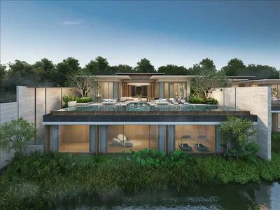 Residential complex Complex of villas with swimming pools and a view of the lagoon, Bang Tao, Phuket, Thailand