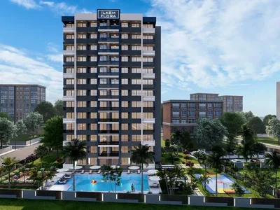 Complejo residencial Small residential complex with swimming pool, next to shopping centre, Yenisehir, Mersin, Turkey