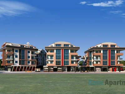 Dzielnica mieszkaniowa Luxury apartments in Novita konaklari complex in Oba