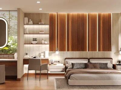 Wohnanlage New complex of villas with gardens and swimming pools close to beaches, Pattaya, Thailand