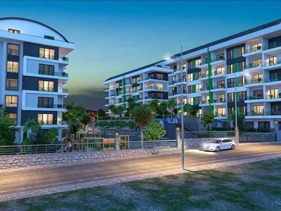 Zespół mieszkaniowy New residence with swimming pools and a spa complex at 200 meters from the sea, Kargilak, Turkey