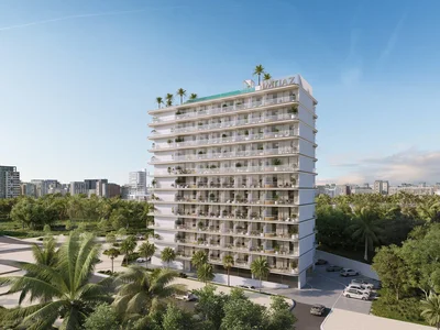 Residential complex New complex of furnished apartments Cove Edition 5 with a swimming pool, picturesque views and a clubhouse, Dubailand Residence Complex, Dubai