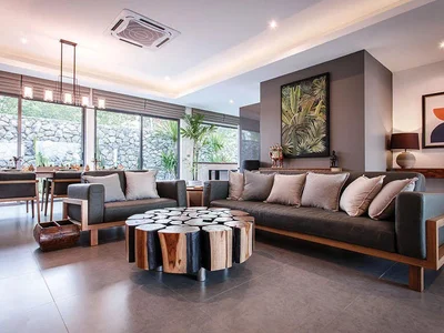 Wohnanlage Complex of villas with swimming pools and gardens close to the highways and international schools, Pattaya, Thailand