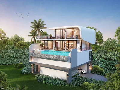 Zespół mieszkaniowy New residential complex of luxury villas in Bo Phut, Koh Samui, Surat Thani, Thailand