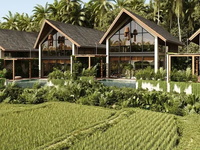 Residential complex New residential complex of first-class villas in Ubud, Bali, Indonesia