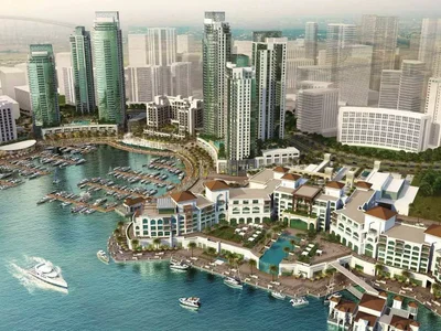 Жилой комплекс Высотная резиденция премиум класса Creek Residences рядом с причалом для яхт, Dubai Creek Harbour, Дубай, ОАЭ