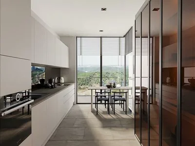 Residential complex New residence with a swimming pool and green areas near the forest, Istanbul, Turkey