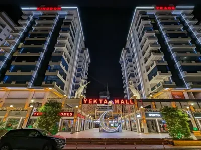 Zespół mieszkaniowy Furnished 1+1 apartment with sea view in Yekta Trade Centre complex.