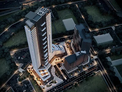Apartamentowiec Apartamenty w Strzeżonym Kompleksie z Basenem w Izmirze Konak