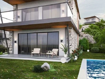 Wohnanlage New complex of villas with swimming pools and gardens in the center of Bodrum, Turkey