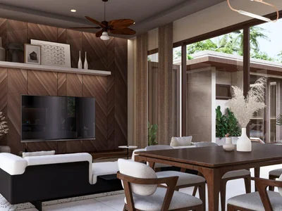 Zespół mieszkaniowy New residential complex of furnished villas with pools in Maret, Samui, Thailand