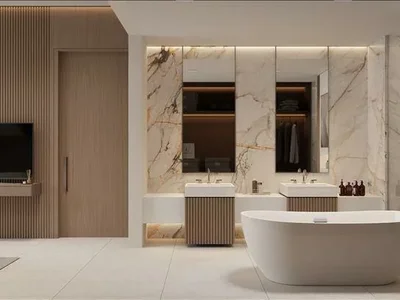 Wohnanlage New Seaside Residence with swimming pools and a cinema, Dubai Islands, Dubai, UAE