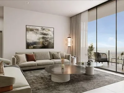 Wohnanlage New Milos Residence with a swimming pool and a fitness center, Dubai Land, Dubai, UAE