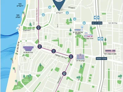 Жилой квартал Rdj 4 pieces neuf bat yam proche mer