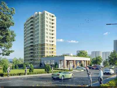Wohnanlage New residence with a swimming pool and a tennis court in the prestigious central area, Istanbul, Turkey