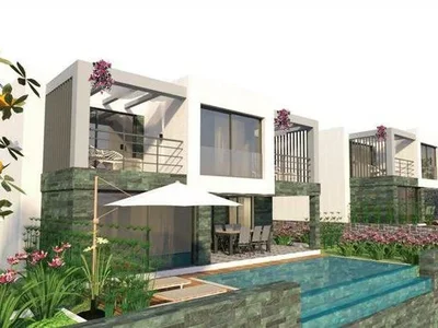 Wohnanlage Modern residential complex with a swimming pool near the beach, Bodrum, Turkey