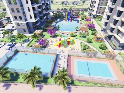 Wohnanlage Two bedroom apartments in complex with swimming pool and tennis court, 500 metres to the sea and beaches, Mersin, Turkey