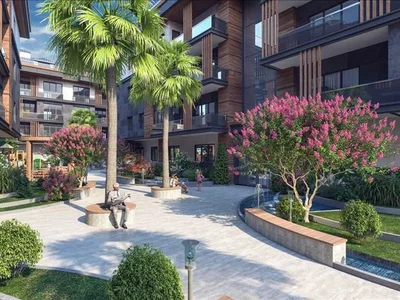 Zespół mieszkaniowy High-quality residence with swimming pools and green areas in a quiet area, 500 meters from the beach, Istanbul, Turkey