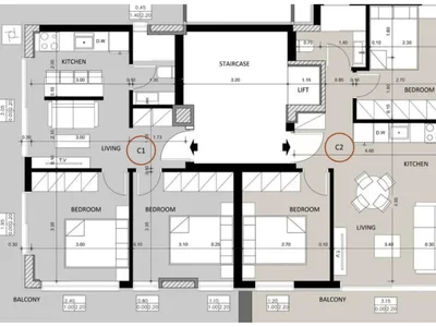 Wohnanlage Luxuriöse 2+1-Wohnung mit Meerblick für das Golden Visa Programm