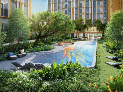 Zespół mieszkaniowy New residential complex of comfort-class apartments in Wichit, Phuket, Thailand