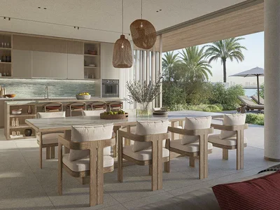 Жилой комплекс Новый комплекс вилл и таунхаусов у воды Bay Villas с пляжем и причалом для яхт, Dubai Islands, Дубай, ОАЭ