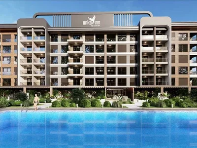 Zespół mieszkaniowy New residence with a swimming pool and a garden ina prestigious area, Antalya, Turkey