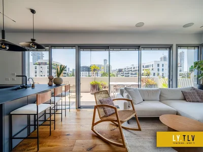 Dzielnica mieszkaniowa Superbe mini penthouse rue yehuda hamaccabi pres du parc