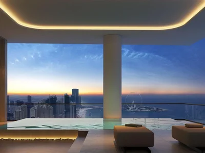 Zespół mieszkaniowy Exclusive Seahaven Sky luxury apartments overlooking the marina, sea, islands, Ain Dubai, in Dubai Marina, Dubai, UAE