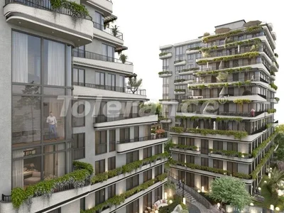 Complexe résidentiel Nouveaux appartements du promoteur 1+1, 2+1, 3+1 à Üsküdar, Istanbul dans un complexe avec piscine couverte en paiement échelonné