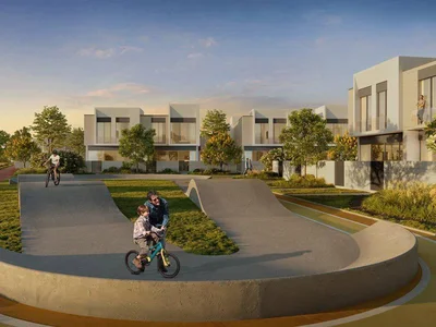 Zespół mieszkaniowy New residential complex D-Villas with golf and tennis academies, restaurants and shopping malls, Jumeirah Golf Estates, Dubai, UAE