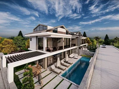 Wohnanlage New complex of furnished villas with a swimming pool and a spa at 250 meters from the promenade, Fethiye, Turkey