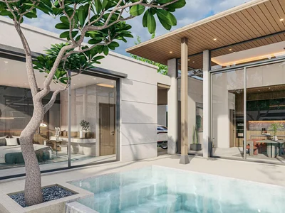 Residential complex New complex of modern villas with swimming pools near an international school, Phuket, Thailand