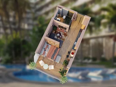 Complejo residencial Studios, 1+1, 2+1 in the premium complex Lagoon Resort.