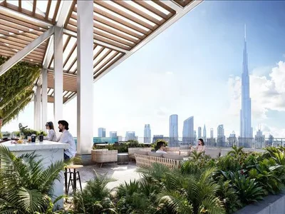 Zespół mieszkaniowy New high-rise Fairmont Residences Solara Tower with swimming pools within walking distance of Burj Khalifa, Business Bay, Dubai, UAE